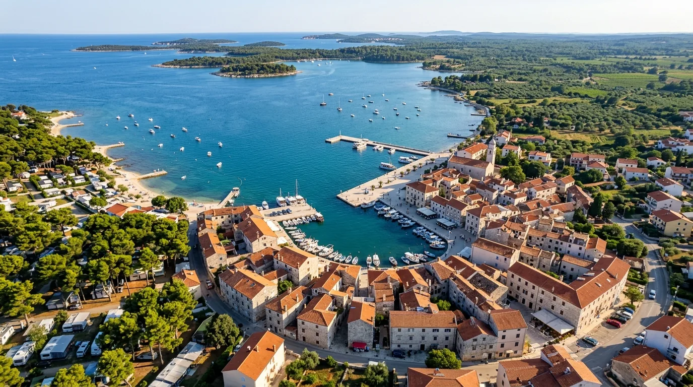 Kombi prevoz Šid → Fažana — luka Fažane sa barkama, Brijuni na pučini · Apex Travels